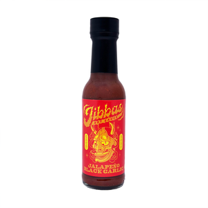 Jibbas Hot Sauce - Jalapeno & Black Garlic 148mL
