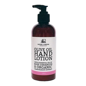 Vasse Virgin Hand Lotion - Rose Geranium & Pomegranate 250mL