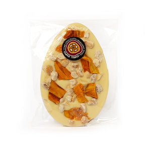 Temper Temper White Chocolate Mango & Macadamia Flat Easter Egg 100g