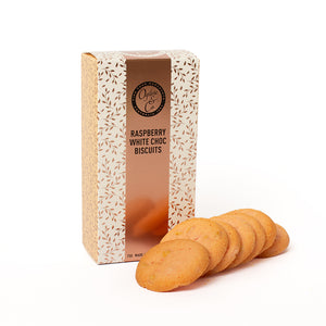 Ogilvie & Co Raspberry & White Choc Biscuits 75g