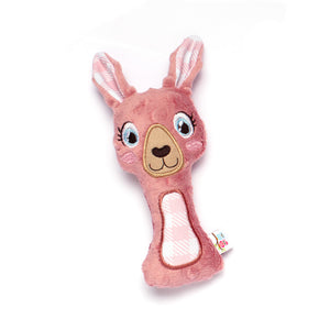 Ollie & Harper Kangaroo Rattle Pink