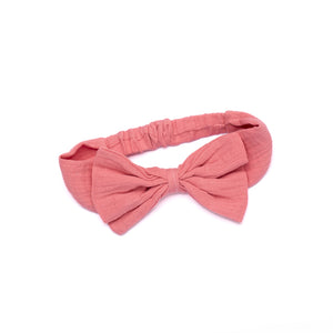 Ollie & Harper Cotton Frill Bow Pink