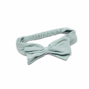 Ollie & Harper Cotton Frill Bow Sage Mist